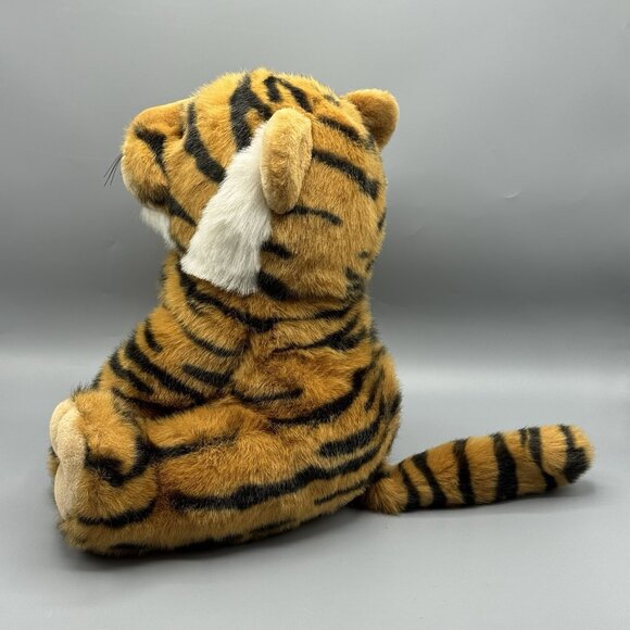 Golden Bear Company Vintage Tiger Plush 12" Seated Stuffed Animal Made In Korea - Picture 4 of 11